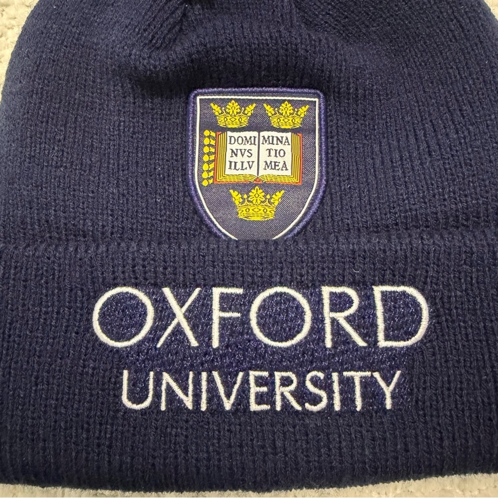 Oxford University Beanie Official Merchandise Navy Blue NWT - Picture 2 of 5